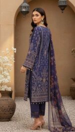 ethnic dress Midnight Royale Printed 3-Piece Suit - Image 3