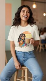 But First, Chai — Desi Vibes Oversized T-Shirt - Image 2