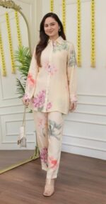 Floral Pastel Co-Ord Set for Women - Image 2