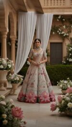 The Imperial Crimson Zardozi Bridal Lehenga
