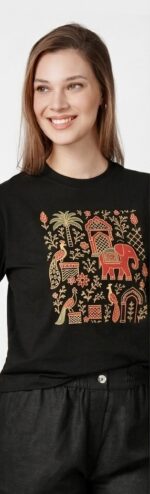 Heritage Motif Graphic Crew Neck T-Shirt - Image 2